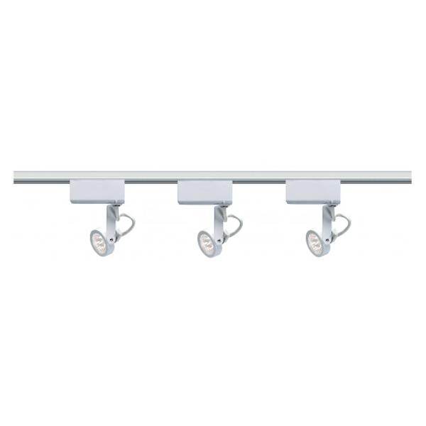 3 Light White Gimbal Ring Track Lighting Kit 3 Light White Gimbal Ring Track Lighting Kit