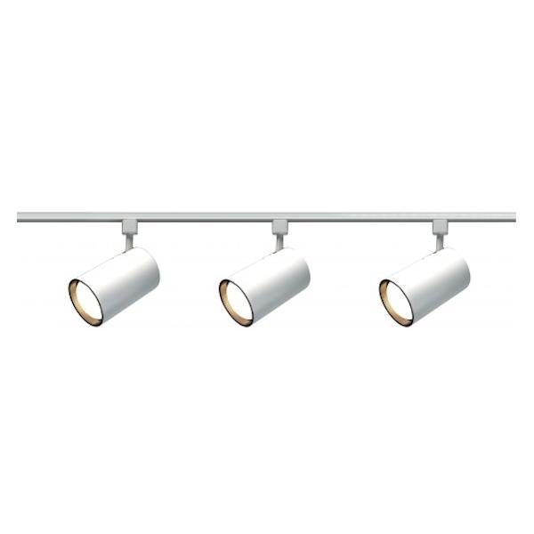 3 Light White Straight Cylinder Track Lighting Kit 3 Light White Straight Cylinder Track Lighting Kit