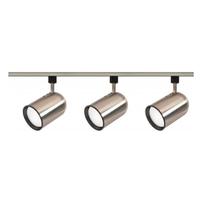Nuvo Lighting 3 Light Brushed Nickel Bullet Cylinder Track Lighting Kit