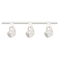Nuvo Lighting 3 Light White Square Track Lighting Kit