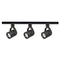 Nuvo Lighting 3 Light Black Round Back Track Lighting Kit