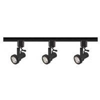 Nuvo Lighting 3 Light Black Gimbal Ring Track Lighting Kit