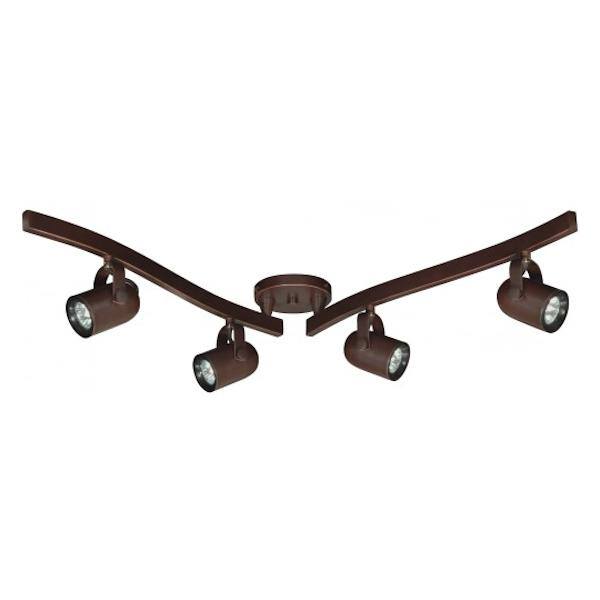 4 Light Russet Bronze Swivel Track Lighting Kit 4 Light Russet Bronze Swivel Track Lighting Kit