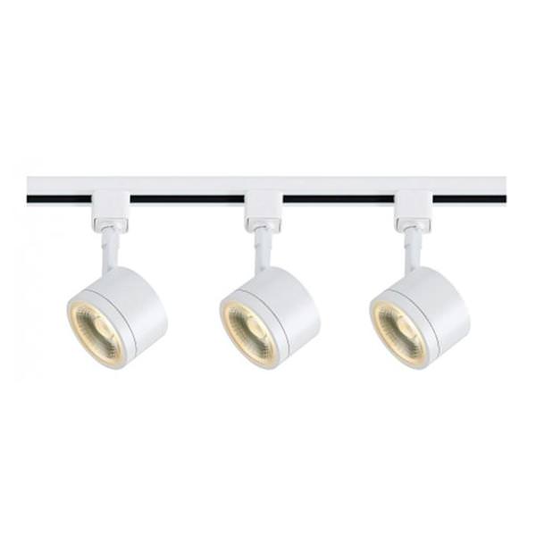 36 watt 120 volt 3000K Dimmable White Steel Shades LED Track Light Kit