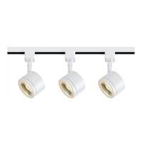Nuvo Lighting 36 watt 120 volt 3000K Dimmable White Steel Shades LED Track Light Kit
