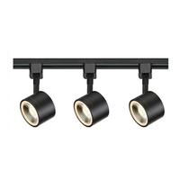 Nuvo Lighting 36 watt 120 volt 3000K Natural White Dimmable Black Steel Shades LED Track Light Kit