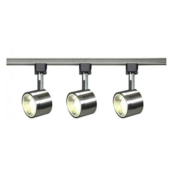 36 watt 120 volt 3000K Natural White Dimmable Brushed Nickel Steel Shades LED Track Light Kit