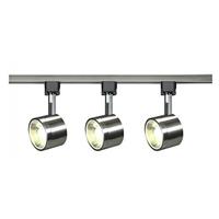 Nuvo Lighting 36 watt 120 volt 3000K Natural White Dimmable Brushed Nickel Steel Shades LED Track Light Kit