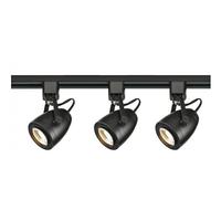 Nuvo Lighting 36 watt 120 volt 3000K Natural White Dimmable Black Steel Shades LED Track Light Kit