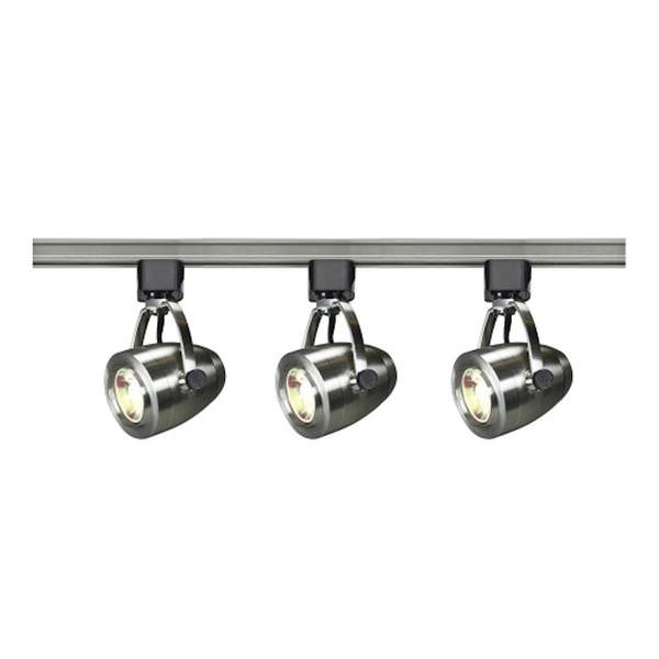 36 watt 120 volt 3000K Natural White Dimmable Brushed Nickel Steel Shades LED Track Light Kit