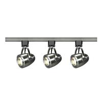 Nuvo Lighting 36 watt 120 volt 3000K Natural White Dimmable Brushed Nickel Steel Shades LED Track Light Kit