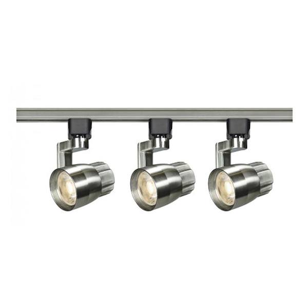 36 watt 120 volt 3000K Dimmable Brushed Nickel Steel Shades LED Track Light Kit