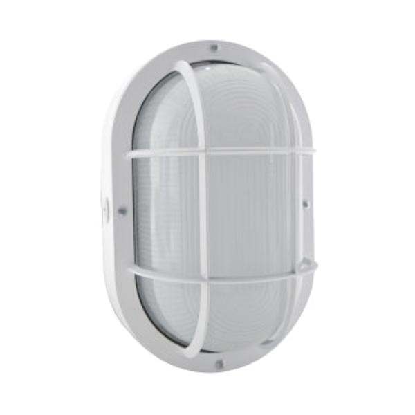 20 watt 100/277 volt 3000K Natural White White Frosted Glass LED Outdoor Wall Sconce