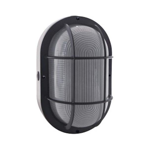 20 watt 100/277 volt 3000K Natural White Black Frosted Glass LED Outdoor Wall Sconce