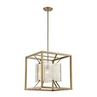 Nuvo Lighting 1 Light Antique Gold Crackle Glass Shade Pendant Light Fixture