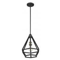 Nuvo Lighting 1 Light Aged Bronze with Brass Accents Pendant Light Fixture