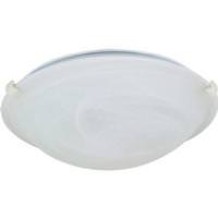 Nuvo Lighting 1 Light 12" Round Textured White Alabaster Glass Dome Shade Ceiling Light Fixture