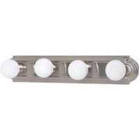 Nuvo Lighting 4 Light Brushed Nickel Racetrack Style Vanity Light Fixture