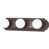 Nuvo Lighting 3 Light Old Bronze Racetrack Style Vanity Light Fixture