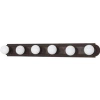 Nuvo Lighting 6 Light Old Bronze Racetrack Style Vanity Light Fixture