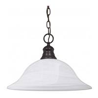 Nuvo Lighting 1 Light Old Bronze Alabaster Glass Shade Pendant Light Fixture