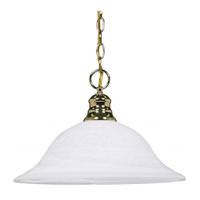 Nuvo Lighting 1 Light Polished Brass Alabaster Glass Shade Pendant Light Fixture