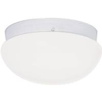 Nuvo Lighting 2 Light 12" Round White Mushroom Glass Shade Ceiling Light Fixture