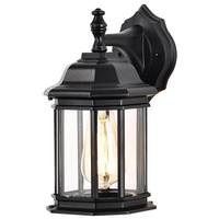 Nuvo Lighting 1 Light Small 12" Matte Black Hopkins Wall Lantern Light Fixture