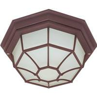 Nuvo Lighting 1 Light 11" Old Bronze Frosted Diffuser Glass Shade Flush Mount Ceiling Light Fixture