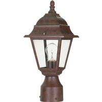 Nuvo Lighting 1 Light 6" Old Bronze Clear Glass Shade Post Lantern Light Fixture