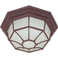 Nuvo Lighting 1 Light 11" Old Bronze Frosted Glass Shade Flush Mount Ceiling Light Fixture