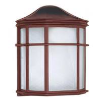 Nuvo Lighting 1 Light 8" Old Bronze Linen Acrylic Lens Cage Wall Lantern Light Fixture