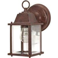 Nuvo Lighting 1 Light 9" Old Bronze Clear Beveled Glass Shade Wall Lantern Light Fixture