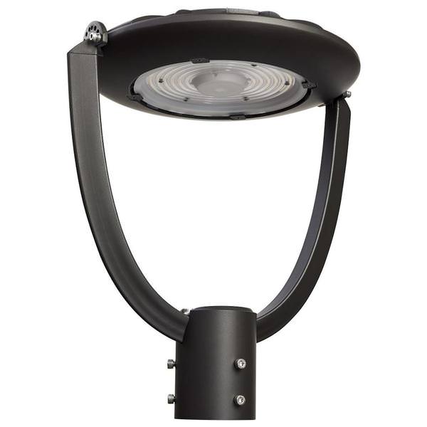 1 Light 100 watt 120/347 volt CCT Selectable Bronze Dimmable LED Post Top Lantern Fixture
