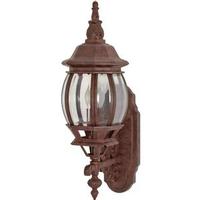 Nuvo Lighting 1 Light 20" Old Bronze Clear Beveled Glass Panels Wall Lantern Light Fixture