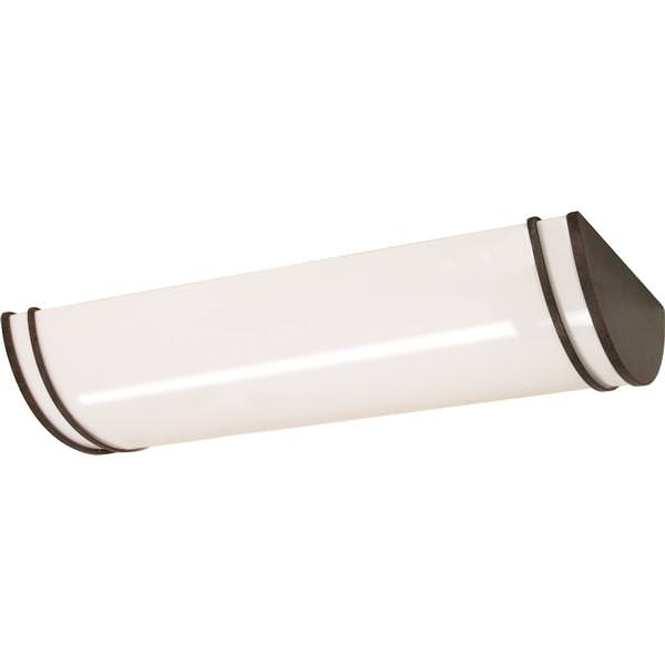 3 Light Old Bronze White Plastic Shade Ceiling Light Fixture