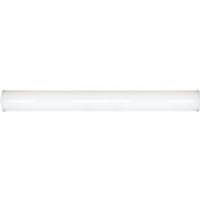 View 2 Light White Plastic Shade Vanity Light Fixture