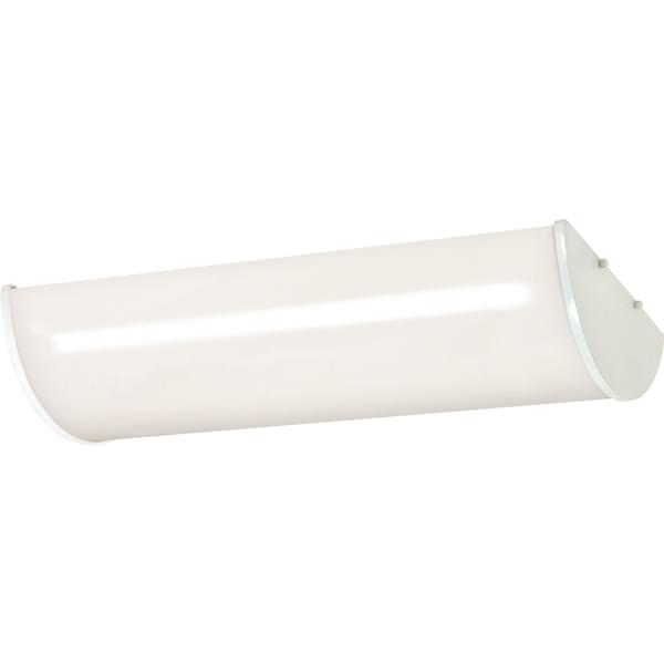 3 Light White Plastic Shade Ceiling Light Fixture