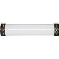 View 2 Light Old Bronze White Plastic Shade Wall Sconce Light Fixture