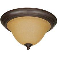 View 2 Light Sonoma Bronze Champagne Glass Shade Ceiling Light Fixture