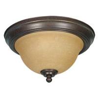 View 2 Light Sonoma Bronze Champagne Glass Shade Ceiling Light Fixture