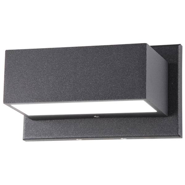 9 watt 120 volt Anthracite Finish 3000K Natural White Non-Dimmable LED Outdoor Sconce