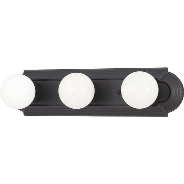 3 Light Mahogany Bronze Vanity Light Fixture