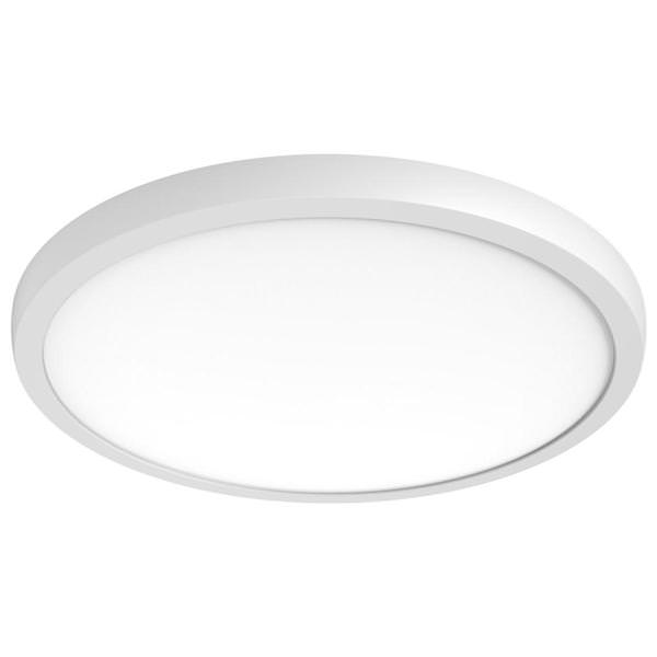 19" 34 watt 120/277 volt CCT Selectable White Round Dimmable LED Ceiling Light