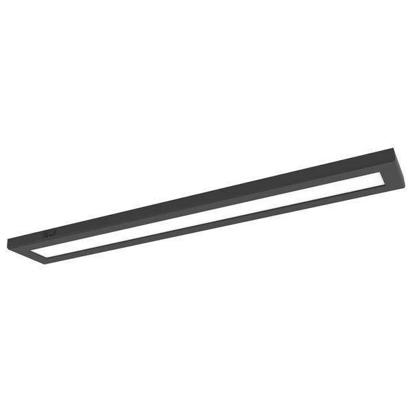 36" x 5.5" 32 watt 120/277 volt CCT Selectable Black Rectangular Dimmable LED Ceiling Light