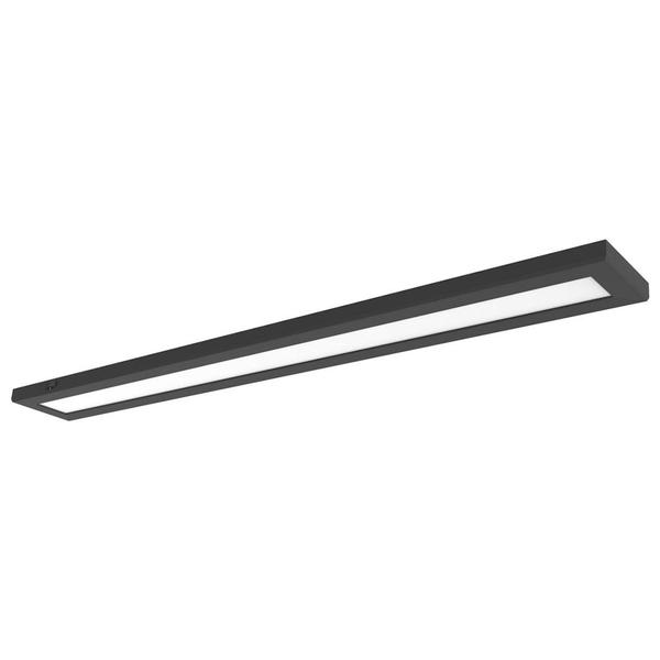 48" x 5.5" 42 watt 120/277 volt CCT Selectable Black Rectangular Dimmable LED Ceiling Light
