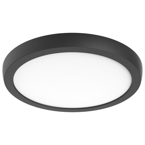 12" 19.5 watt 120/277 volt CCT Selectable Black Round Dimmable LED Ceiling Light