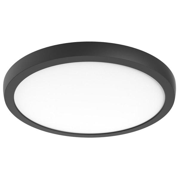 15" 29.5 watt 120/277 volt CCT Selectable Black Round Dimmable LED Ceiling Light