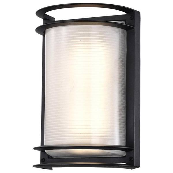18.5 watt 120 volt 3000K Black Rectangular LED Outdoor Wall Sconce
