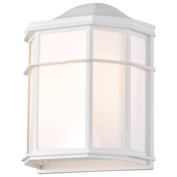 14 watt 120 volt 3000K White Cage LED Outdoor Wall Sconce